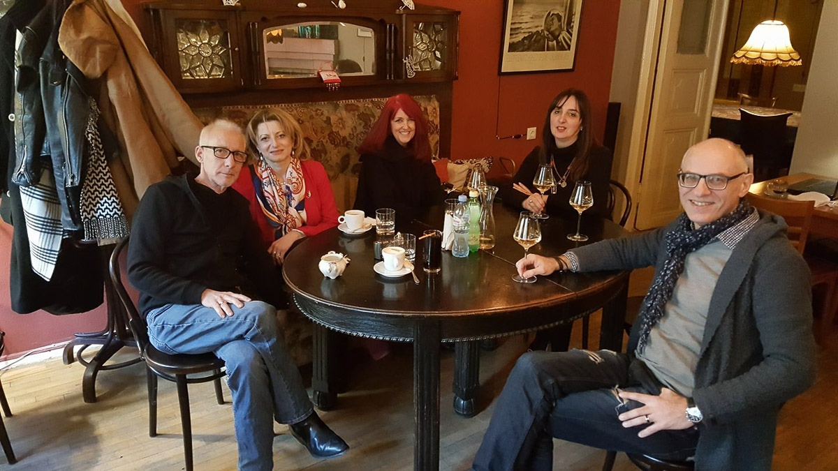 Michael, Lela, Nino, Cheri and Alex at Le Cabernet, Tbilisi, Georgia-2018