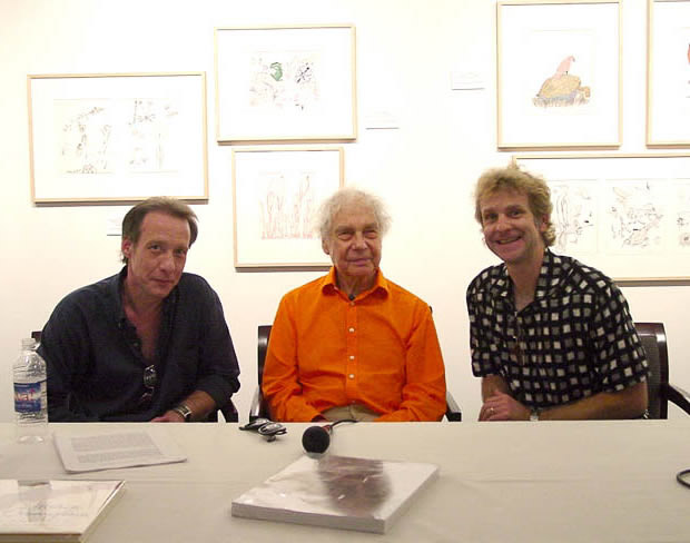 Michael St Amand, Merce Cunningham and Lawrence Voytek at the Bob Rauschenberg Gallery, Ft Myers, Florida-2002