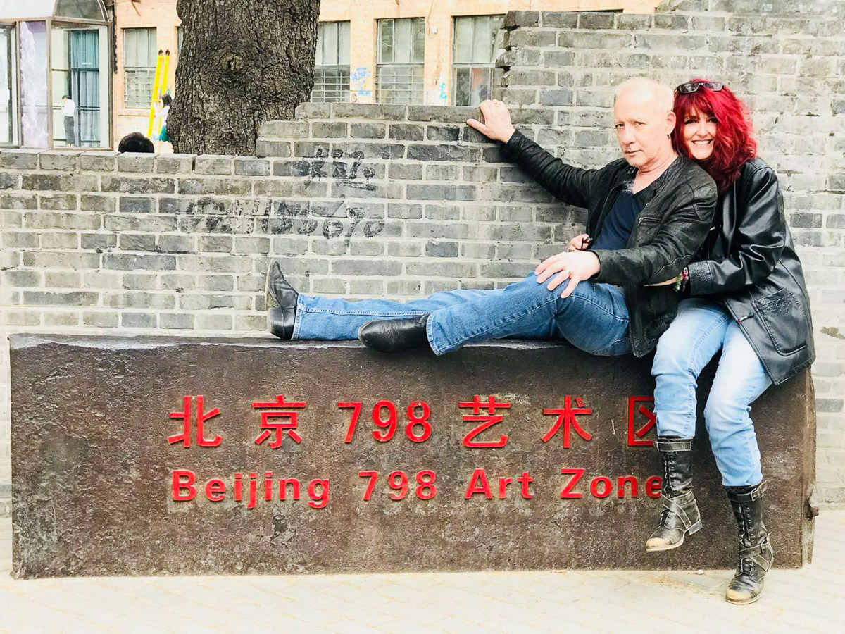 Michael and Cheri at 798, Beijing, China-2018