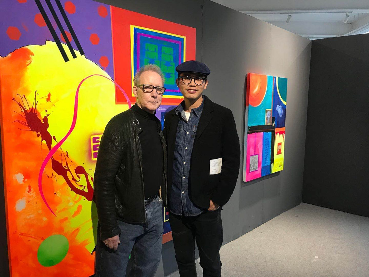 Michael and artist Yang Kai, Sky Museum, Beidaihe, China-2020