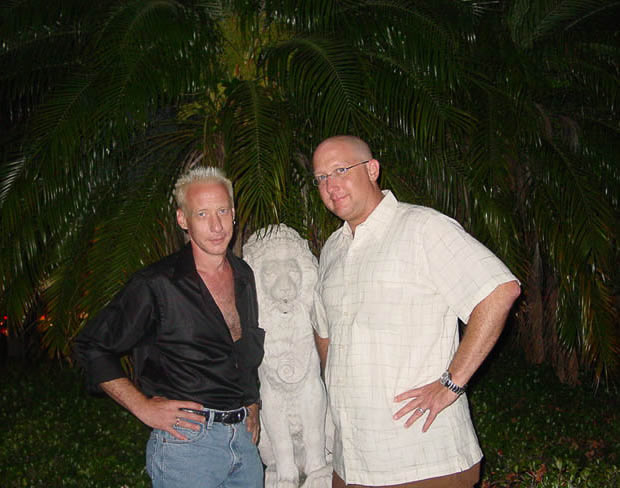 Michael with artist T Scott Stromberg, Sarasota, Florida