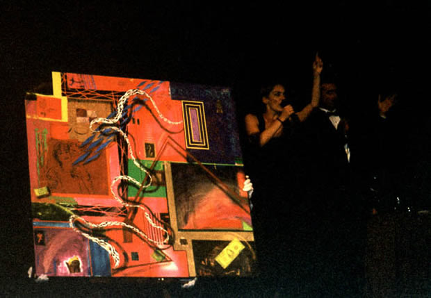 Sharon Stone with Oracle, Arts For ACT auction