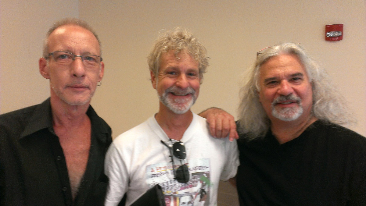 UBER Artists Michael St. Amand, Lawrence Voytek and Laurence Gartel at the Dave Hickey Lecture at the Bob Rauschenberg Gallery October 4th-2014
